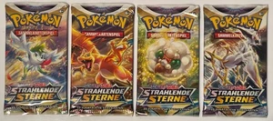 Pokémon (German) Brilliant Stars Booster Packs Sealed -  ART  SET (Set Of 4) - Picture 1 of 4