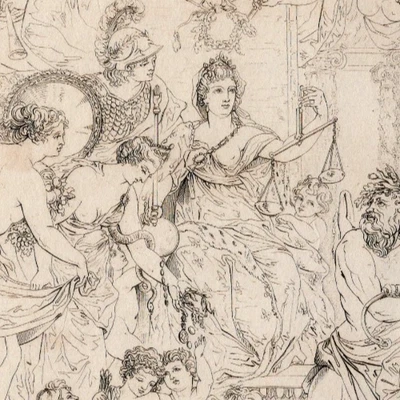 FELICITY OF THE REGENCY 古董 1809 铜刻带描述性文字页 — 第 1/2 张图片