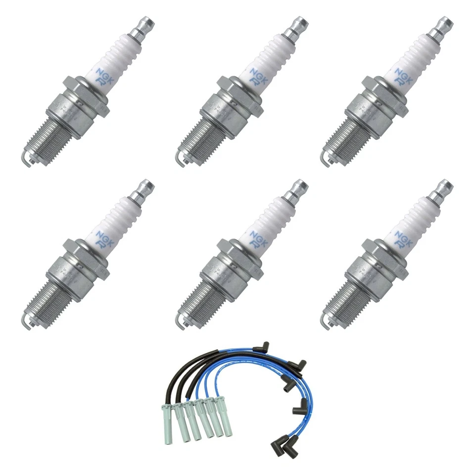 For Plymouth Voyager 97-98 NGK Spark Plug Wire & Spark Plug Kit Foto 1 de 4