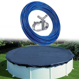 Evita los escombros en tu piscina sobre el suelo con un sistema de cubierta seguro de 100 pies - Imagen 1 de 7