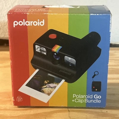 Polaroid Go +Clip Bundle - Mini Instant Camera  - Black New Factory Sealed - Image 1 of 2