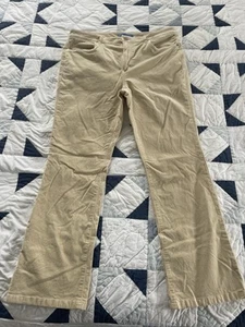 J. McLaughlin Khaki velvet Kick Flare Crop pant women’s size 14 - Picture 1 of 5