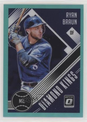2018 Panini Donruss Optic Diamond Kings Aqua Prizm /299 Ryan Braun #16 - Image 1 of 2