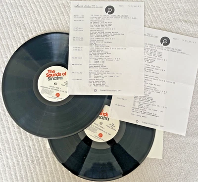 Sounds of Sinatra  2 LP Radio Show hosted by Sid Mark # 87-50 with cue sheets - Image 1 of 4