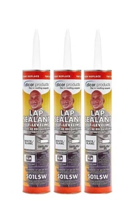 Dicor 501LSW-1 3 Pack Self-Leveling Lap Sealant 10.3oz Tube RV Roof Repair - Picture 1 of 1
