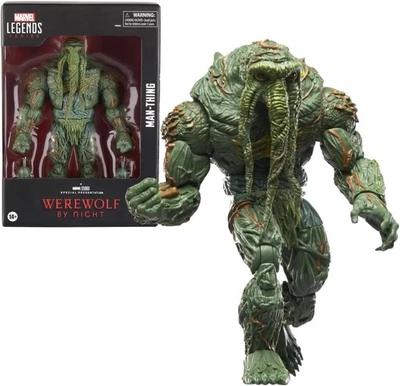 WEREWOLF BY NIGHT Figura Action MAN THING Marvel Legends 20cm Hasbro F9052 - Immagine 1 di 4