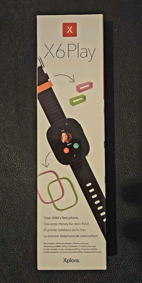 Xplora X6 Play Smartwatch GPS, Schwarz, mit Zubehör - Bild 1 von 4