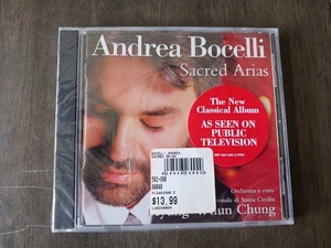 1999 New Sealed Andrea Bocelli Sacred Arias CD - Imagen 1 de 3