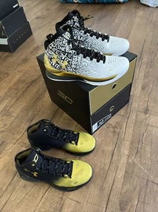 Under Armour Curry Back 2 Back B2B MVP Pack Warriors Championship Size 10.5 - Picture 1 of 12