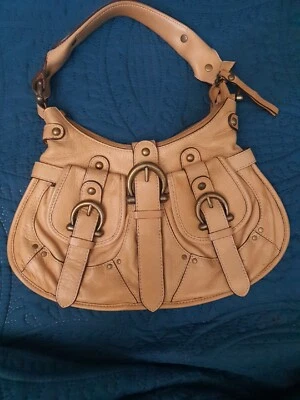 Bolso Hobo Coccinelle de cuero italiano color canela camel Foto 1 de 4