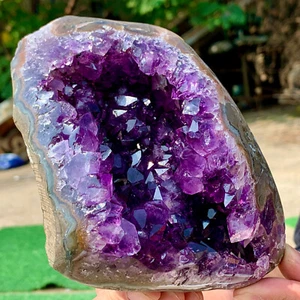 2.47LB Natural Amethyst geode quartz clustercrystal specimen Healing - Picture 1 of 14