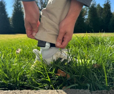 LUNAS PRINT SHOP Found it - Golf Ball Ankle holder for cheating golfers