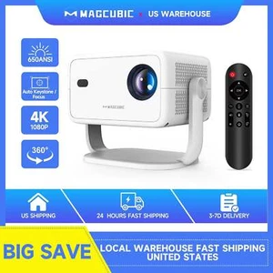 Proyector ANSI Magcubic L018 650: 1080P 4K, enfoque automático/clave, Android 11, WiF - Imagen 1 de 8