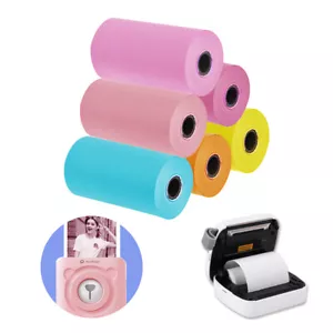 6pcs colorful thermal printer paper rolls self-adhesive 57*30mm for peripage 3E - Picture 1 of 22