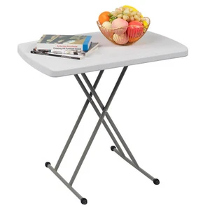 Mesa Elevable Jardín Plástico Camping Plegable Caballete Mesa Picnic Barbacoa Fiesta - Imagen 1 de 12