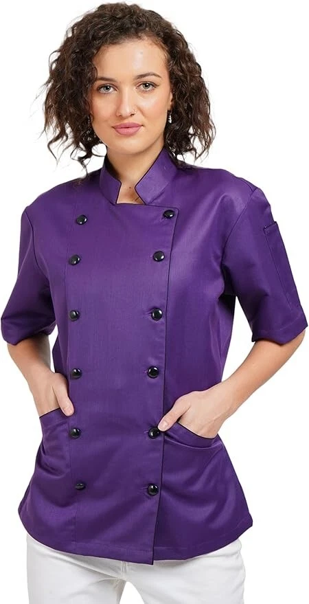 Professional Light Weight Short Sleeve Women's Chef Coat, - Image 1 of 1