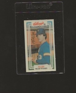1983 KELLOGG'S 3-D NEIL ALLEN #34 HIGHER GRADE GREAT SHAPE