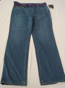 Pantalones de mezclilla para mujer Liz Claiborne informales Essentials azules de pierna recta talla 12 Petite - Imagen 1 de 12