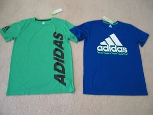 NWT Lot of 2 Adidas aeroready boys youth XL 18/20 sports workout tees t-shirt - Picture 1 of 6