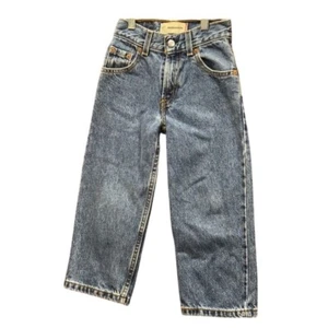Vintage Levi's 550 Relaxed Fit Regular Denim Jeans Classic Blue Kids Size 4 - Picture 1 of 5