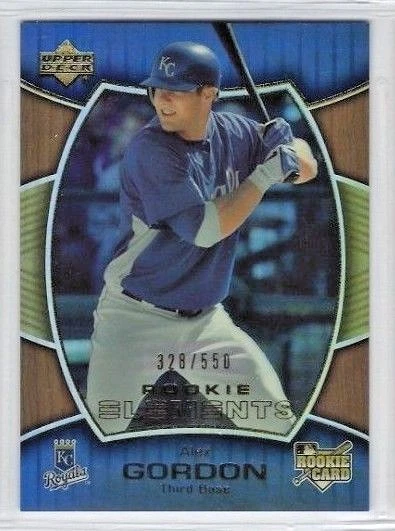 Alex Gordon 2007 Upper Deck Elements ROOKIE RC /550 #149 Royals - Image 1 of 1
