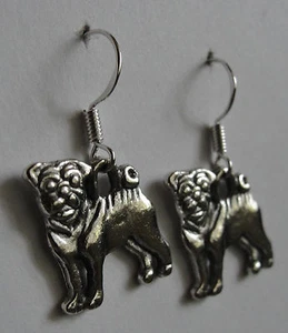 Pug life! earrings pugs puppy pupper doggo terrier dog dogs cute - Picture 1 of 3