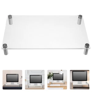 Effacer le moniteur acrylique Riser stable moniteur transparent. - Photo 1/12