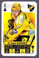 2013-14 Finnish SM LIIGA Playing Card #26 Sami Kapanen