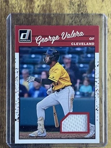2023 Panini Donruss Retro 1990 Materialien George Valera Patchkarte #90M-GV - Bild 1 von 2