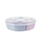 Candy And  Serving Container, Appetizer Tray With Lid,Multi Sectional Nuts2326
