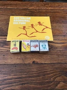 VINTAGE LOT Of Federal And Aboriginal Match Boxes Aboriginal Culture Booklet - Picture 1 of 12