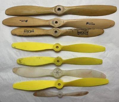 Hélices de avión de colección Top Flite 10-6 12-6 Mercury 12-4 madera tornado 9-6 RC Foto 1 de 4