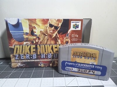 Duke Nukem Zero Hour Nintendo 64 N64 Authentic Tested Working w/ Display Box - Image 1 of 4