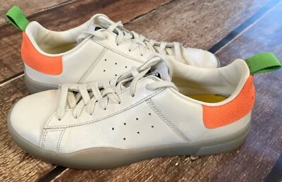 ZAPATILLAS BAJAS DIESEL S CLEVER BLANCAS NARANJA PARA HOMBRE TALLA 11 CUERO EXCELENTE Foto 1 de 4