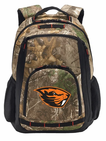 OSU Beavers Camo Backpack REALTREE Oregon State Computer Laptop Bag Cover