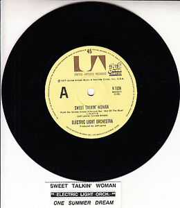 ELECTRIC LIGHT ORCHESTRA  Sweet Talkin' Woman ELO 7" 45 record + juke box strip