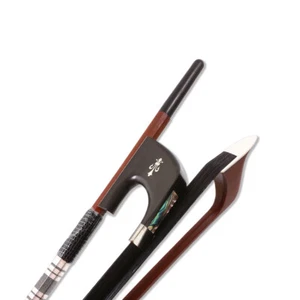 3/4 Upright Double Bass Bow German style Brazilwood Ebony frog Black Horse Hair - Picture 1 of 8