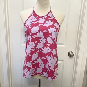 Gru di carta per Anthropologie rosa e viola supporto floreale Cami Top Medium - Foto 1 di 8