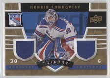 2008-09 Upper Deck Trilogy Honorary Swatches Henrik Lundqvist #HS-HL HOF