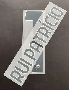 RUI PATRICIO ROMA NOME+NUMERO UFFICIALE GK 2021-2023 Dekographics NERO