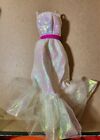 Vtg 1983 Crystal Barbie Doll Outfit #4598 Iridescent Dress Ball Gown Vguc Cb