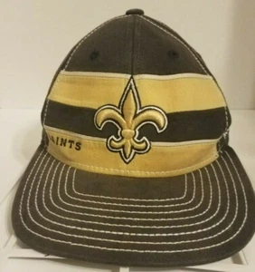 New Orleans Saints Reebok NFL Flat Bill Cap Hat Fitmax70 * Retro - Picture 1 of 4