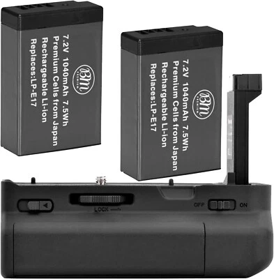 Empuñadura de batería de repuesto para cámara digital Canon EOS RP SLR + 2 baterías LP-E17 Foto 1 de 4