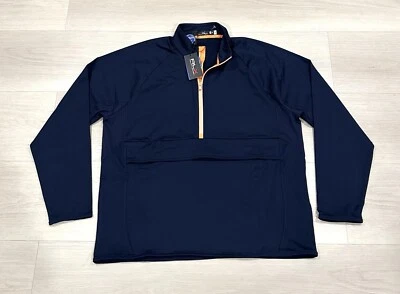 Ralph Lauren RLX Sudadera Deportiva Azul Marino Atlética Golf Pull Over Para Hombres XL Nueva $168 Foto 1 de 4