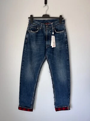 Maison Margiela Pendleton Yoke Distressed Jeans - Size 33 - Indigo Made in Italy - Image 1 of 4