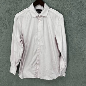 John Varvatos button up shirt mens 16 pink signature tailored slim fit career - Picture 1 of 6