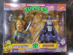 PLAYMATES TEENAGE MUTANT NINJA TURTLES TMNT DONATELLO / SHREDDER 6" 2-PACK NEW - Picture 1 of 2