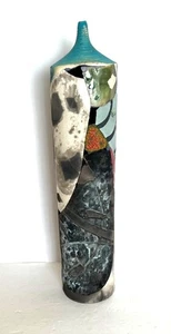 Patrick Shia Crabb Ceramic Clay Shard Vessel Art Raku Vase Signed Numbered 7608 - Picture 1 of 14
