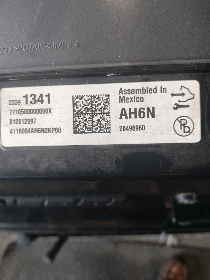 SPEEDOMETER INSTRUMENT CLUSTER 23391341 2016 GMC SIERRA150 - Image 1 of 4