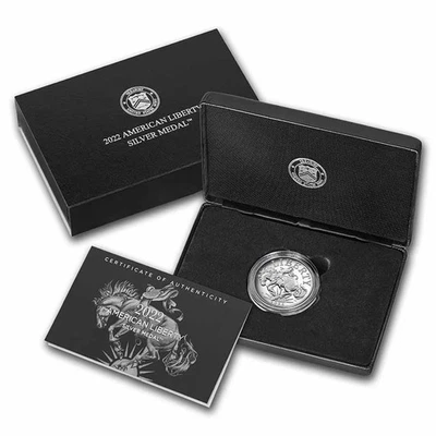 2022-P Silver American Liberty Medal Proof (w/Box & COA) - Image 1 of 3
